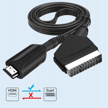 КОНВЕРТЕР HDMI В SCART ДЛИНОЙ 1 М С КАБЕЛЕМ USB