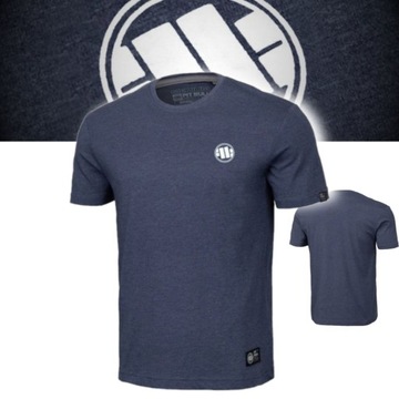 PITBULL T-SHIRT MĘSKA LEKKA KOSZULKA SMALL LOGO 21 BASIC GRANATOWA S