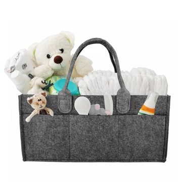 TORBA FILCOWA ORGANIZER na pieluszki KANGOO TORBA DLA MAMY I DZIECKA