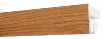 Szyna sufitowa PCV podwójna 410 cm + OSŁONA kolor
