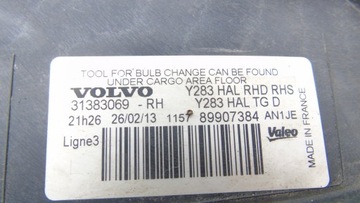 ФОНАРЬ ПЕРЕДНИЙ ПРАВЫЙ VOLVO S60 II V60 31383069