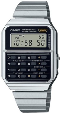 ZEGAREK CASIO CA-500WE-1AEF VINTAGE KLASYK Z KALKULATOREM CYFROWY LCD 35mm