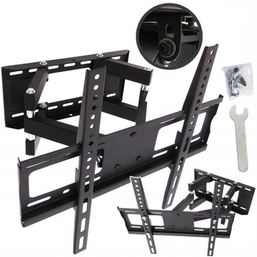 REGULOWANY OBROTOWY UCHWYT TV WIESZAK TELEWIZORA