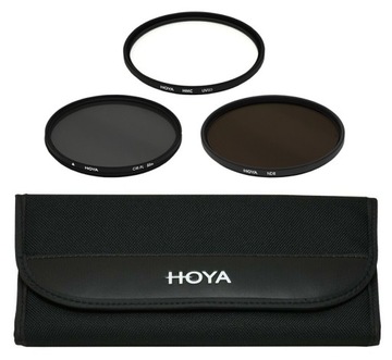 НАБОР ФИЛЬТРОВ HOYA 72MM: UV + CPL + NDx8 + КОРПУС