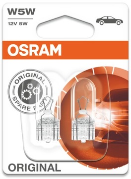 ŻARÓWKA OSRAM ORIGINAL W5W POSTOJOWA HALOGENOWA 12V 5W W2.1x9.5D