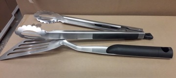 Przybory do grilla Duży zestaw Łopatka szczypce