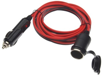 Solidny 16AWG przedłużacz zapalniczki 3m 12V 15A