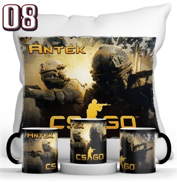 НАБОР CS GO ВОЛШЕБНАЯ КРУЖКА + ПОДУШКА + ИМЯ