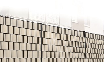 ЛЕНТА ДЛЯ ЗАБОРА 19смX98м + 78 КЛИМПОВ +УФ-КРЫШКА ДЛЯ ЗАБОРА ПАНЕЛЬ ЗАБОРА