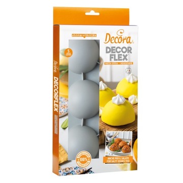 Forma silikonowa do monoporcji PÓŁKULE 80xh40 mm
