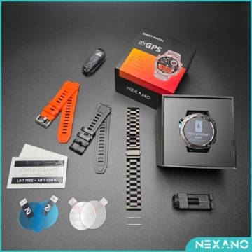 SMARTWATCH МУЖСКИЕ GPS ЧАСЫ ВОДОНЕПРОНИЦАЕМЫЕ IP69K МЕНЮ EN TALK AMOLED СПОРТ