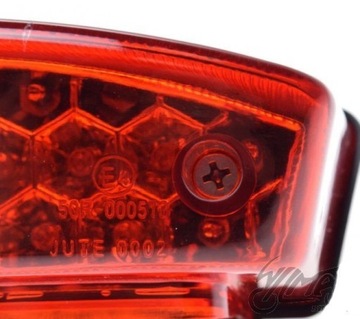 LAMPA TYLNA TYŁ DO QUADA UNIWERSALNA ATV LED CZERWONA STOP TABLICA