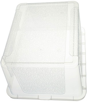 Контейнер с крышкой для торта. Органайзер пластиковый ящик ATEST 10л 40/33