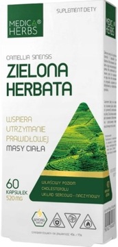 Medica Herbs EGCg ekstrakt HERBATA Green Tea 520mg Odchudzanie Cholesterol