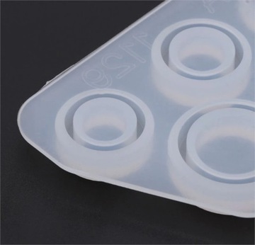 ФОРМА силикона для смолы ОБРУЧАЛЬНЫЕ КОЛЬЦА x8 Отливки Ювелирные кольца Рукоделие