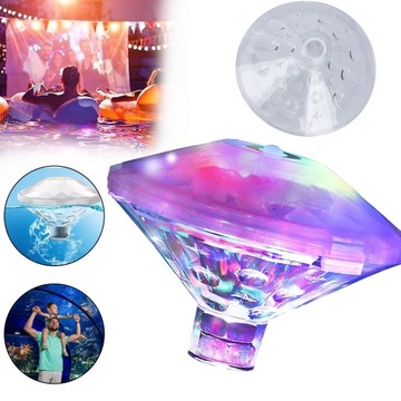 OŚWIETLENIE PODWODNE LED RGB ZMIANA KOLORU LAMPKA BASENU ŚWIATŁO DO JACUZZI