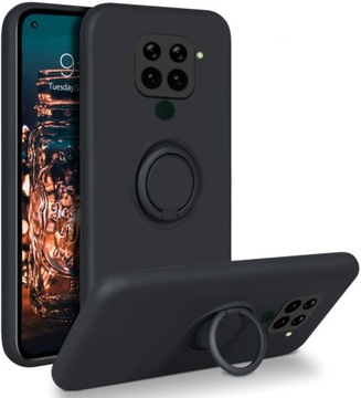 ETUI SILICON RING DO XIAOMI REDMI NOTE 9 +SZKŁO
