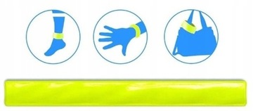 СВЕТООТРАЖАЮЩАЯ ПРЕДУПРЕЖДАЮЩАЯ ЛЕНТА ДЛЯ ВЗРОСЛЫХ ДЕТЕЙ, В НАБОРЕ 10 ШТ, 30 СМ