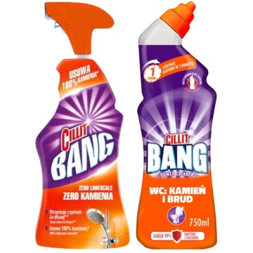 Cillit Bang Zestaw Spray 750ml + WC Płyn 750ml