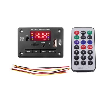 DC 5V /12V MP3 Decoder Board Bluetooth with Remote Control Audio Black