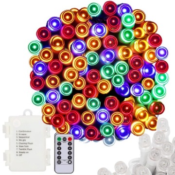 LAMPKI NA CHOINKĘ 100LED MULTIKOLOR ZEWNĘTRZNE