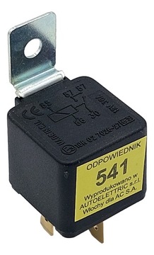PRZEKAŹNIK 12V 30A 5 NÓŻEK ZWIERNY 541