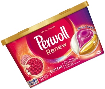 PERWOLL KAPSULKI DO PRANIA 21 sztuk KOLOR