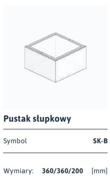 Блок заборный Konekt Boka PP-B RØD