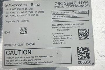 Inwenter MERCEDES-BENZ EQE (V295) A0009028185 electric 215kW 2022