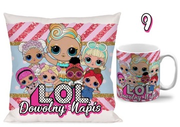 НАБОР ПОДУШКА + КРУЖКА ЛОЛ СЮРПРИЗ + ИМЯ N1