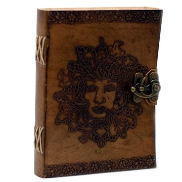 Skórzany Notatnik - Greenman - pamiętnik notes
