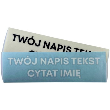 Naklejka Z NAPISEM na samochód szybę TWÓJ NAPIS TEKST CYTAT IMIĘ 30cm