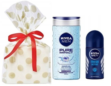 Nivea Men zestaw prezentowy kosmetyków męski żel Pure Impact i kulka