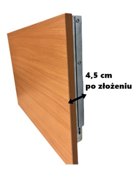 STOLIK ŚCIENNY SKŁADANY półka składana craft szary
