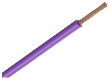 Kabel Przewód FLRY-B 0,5mm2 1x0,50mm fioletowy 5mb