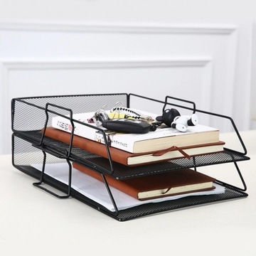 Письменный стол Essential - элегантный металлический ящик, черная сетка