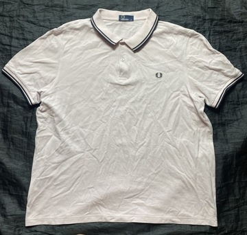 FRED PERRY ORYGINALNE RÓZOWE POLO T SHIRT / XXL