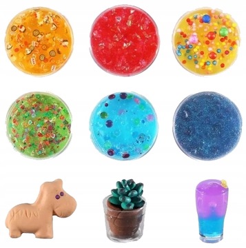 БОЛЬШОЙ НАБОР SLIME ДЛЯ ИЗГОТОВЛЕНИЯ SLUTS XXL — ГОТОВЫЙ СЛАЙМ 140 в 1