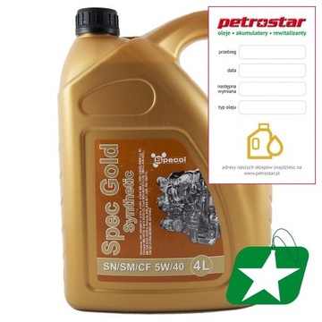 SPECOL GOLD 5W40 4L