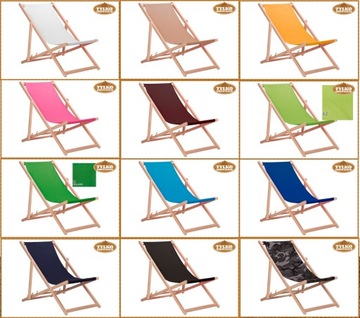 LEŻAK PLAŻOWY OGRODOWY BALKONOWY TARASOWY PERSONALIZOWANY REKLAMOWY Z LOGO