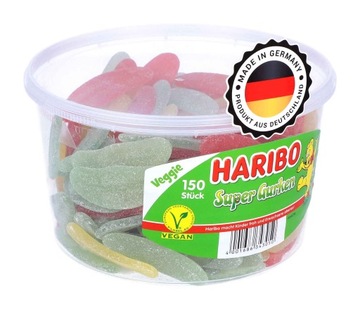 HARIBO ЖЕЛЕ ИЗ КИСЛЫХ ОГРУГОВ ГУРКЕН САУРЕ 150 ШТ DE