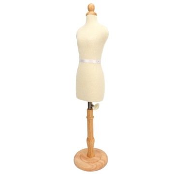 MANEKIN DAMSKI KRAWIECKI Z DREWNIANĄ RAMĄ 26.5CM