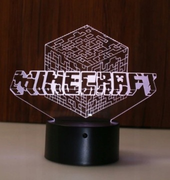 3D светодиодная лампа GAME, USB-кирпичики + ДИСТАНЦИОННОЕ УПРАВЛЕНИЕ