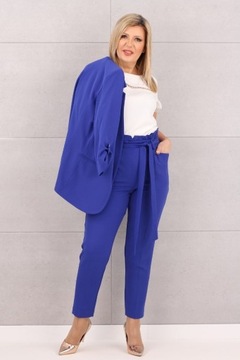 ЭЛЕГАНТНЫЙ ЖЕНСКИЙ КОМПЛЕКТ, БЛЕЙЗЕР И БРЮКИ НА ЗАВЯЗКЕ, ПОЛЬСКИЙ ПРОИЗВОДИТЕЛЬ