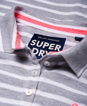 Koszulka polo damska SUPERDRY szara 44