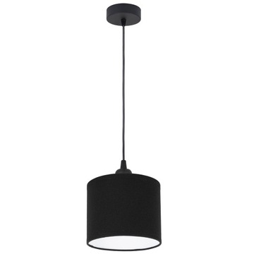 LAMPA WISZĄCA SUFITOWA MIDI ABAŻUR TKANINA LED