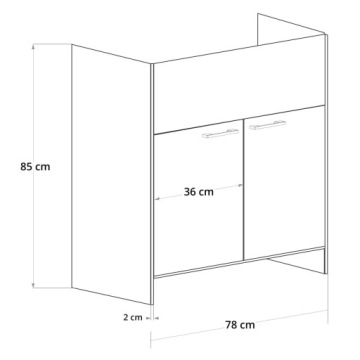Экономическая раковина, набор шкафа раковины 85x78 для гаража
