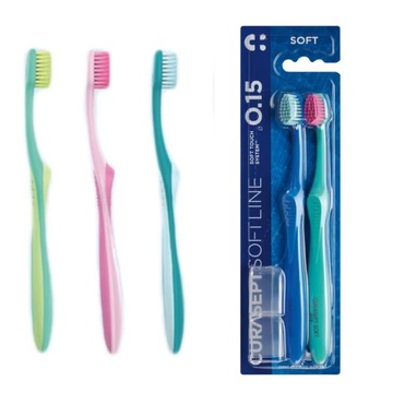 CURASEPT SOFT 015 DUO PACK SZCZOTECZKI 2 SZTUKI