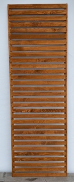płot listwowy, ażurowy 180x30cm żaluzjowy rudy