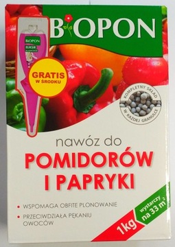 NAWÓZ DO POMIDORÓW I PAPRYKI BIOPON 1 KG